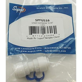 Supco 5/16" Union Straight Connector, Suitable for Hot and Cold, SPFU516
