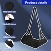 UKQRRTC Airplane Foot Hammock, Portable Airplane Footrest with Adjustable Strap,