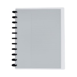 Eleven Discs Letter Size Translucent Discbound Poly Cover Set with Discs