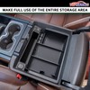 TOPINSTALL Full-Size New Center Console Tray Compatible with 2014-2018 Chevy