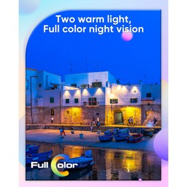 SANNCE Security Camera 1080P TVI 100 ft True Full Colour Night Vision for Surveillance System, IP66 Weatherproof, 2 Warm Lights, Only a CCTV Camera, NO Adapter