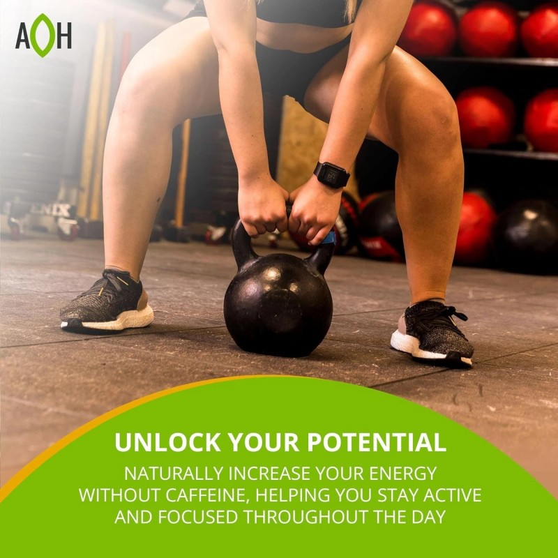 ADAPTOHEAL Energy Supplement Caffeine Free - Adaptogen Blend with Ashwagandha,