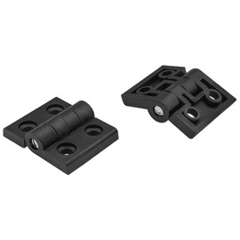 6 PCS Nylon Hinges – Cabinet Door Bearing Hinges, Black Plastic Hinges (55 * 45mm)