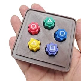 Korean Folk Play Set, Gonggonggi, Stone Picking Up Game, Konggi, For Kids, Hand and Eye Coordination Game, Indoor Game, Educational Toy (Base Set)