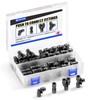 TAILONZ PNEUMATIC Black 1/4 Inch od Push to Connect Fittings