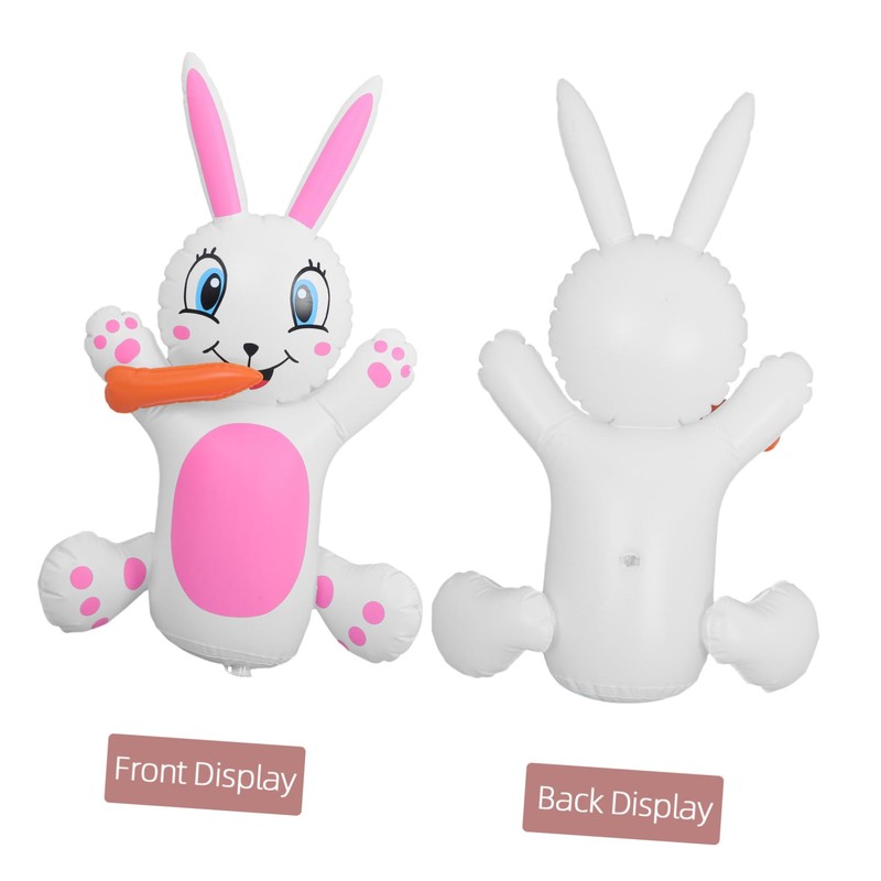 MERRYHAPY Giant Inflatable Easter Bunny Statue for Yard Decorations Easy