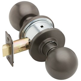 Schlage A10S ORB 613 Series A Grade 2 Cylindrical Lock, Passage Function, Keyless, Orbit Design, Oil Rubbed Bronze Finish