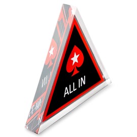 ADOFUN All in All In Poker Casino Poker Casino Chip Acrylic Card Game Poker Button for Poker Dealer Practice at Home