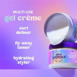 Aussie Ultra Wonder Gel Crme - Estilizador hidratante todo en 1, gel  crema, para todo tipo de cabello y rizos, 10.1 onzas                            
