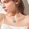 POPLYKE Cremation Urn Necklaces for Ashes Sterling Silver Filigree Urn