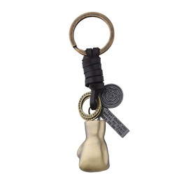 Boxing Gloves Keychain for Women Men Boxing Keychain Accessories Stuff for Boxer Coach Leader Birthday to Be Free Leather Keychains Gift for Boxing Lover Golden Bronze Kickboxing Gloves Keychains