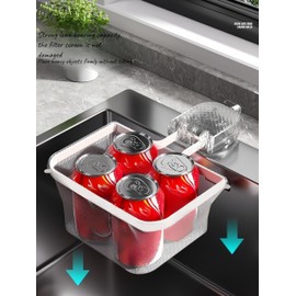 Suction Cup Sink Strainer with Filtering Mesh Bags, Kitchen Food Waste Filter Basket, Fruits Drying Bag Holder，Kitchen Sink Food Rubbish Catcher (White with 50 bags)