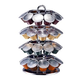 oneBREW 68323 Nespresso Pod Carousel; 40 pods, Chrome