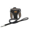 Aiminto Denim Dog Harness & Leash Set, Breathable Mesh Material,