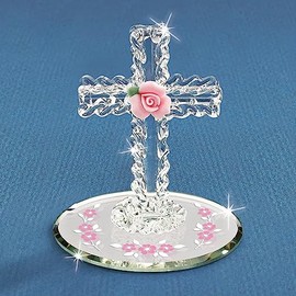 Glass Baron Cross Figurine