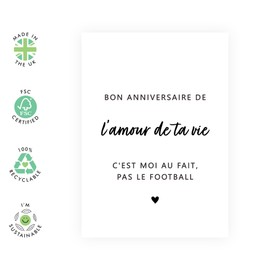 Central 23 Carte D'anniversaire Amusante Pour Mari - Carte De Voeux Anniversaire Pour Petit Ami, Fiancé, Partenaire - Cadeau Humoristique Pour Homme Lui - Livré Avec Des Autocollants - Par
