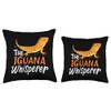Iguana Whisperer Lizard Reptile Terrarium Lover Throw Pillow