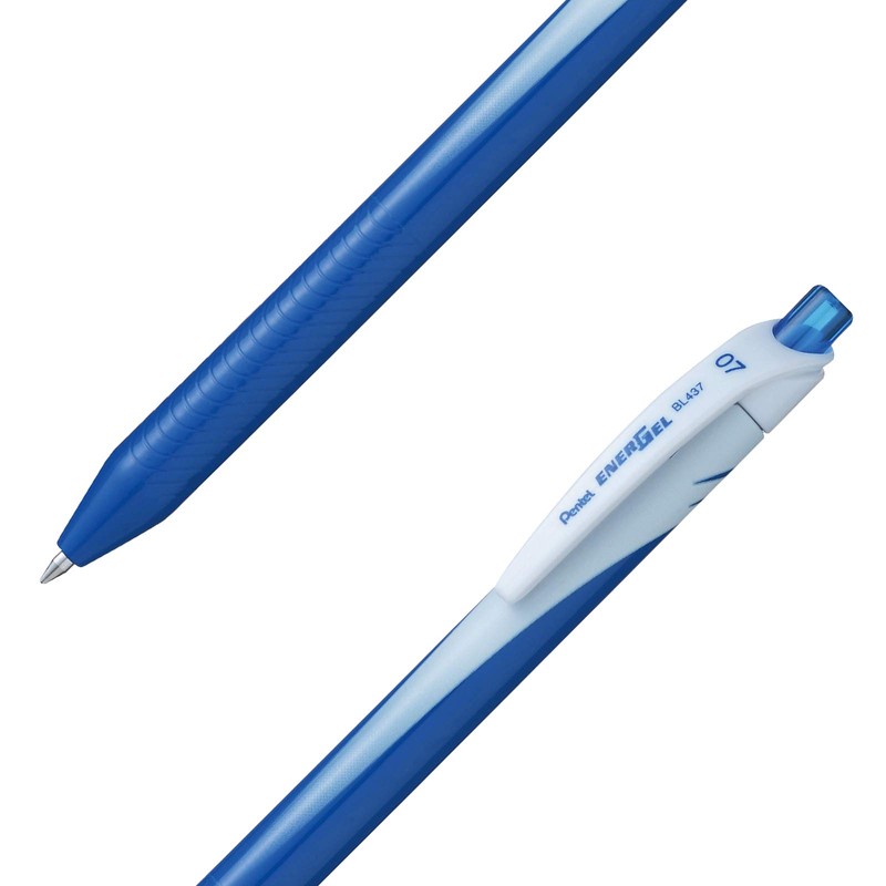Pentel BL437 Energel Slim Roller Trigger 0.7 mm Blue Pack