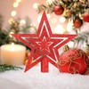 SULOLI Glitter Star Christmas Tree Topper Decoration Shatterproof Star Treetop
