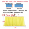 Yellow Tulle Table Skirt Tutu Table Cloths for Parties Baby