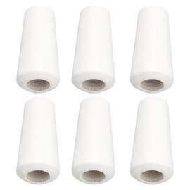 SG Store 6Pcs Wooden Venetian Blinds Pull Cord Pendant 4mm Wood Toggles Vase Shaped Pendant for Shutters Bamboo Curtains White 36x17mm