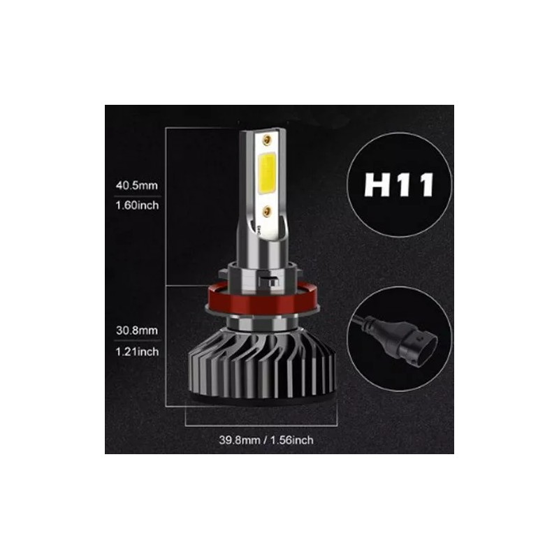 SHENKENUO H11 9005 Combo LED Headlight Hi/Lo Bulbs for 2012-2018