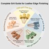 Hisew Leather Edge Burnishing Bits – Complete Set of 15