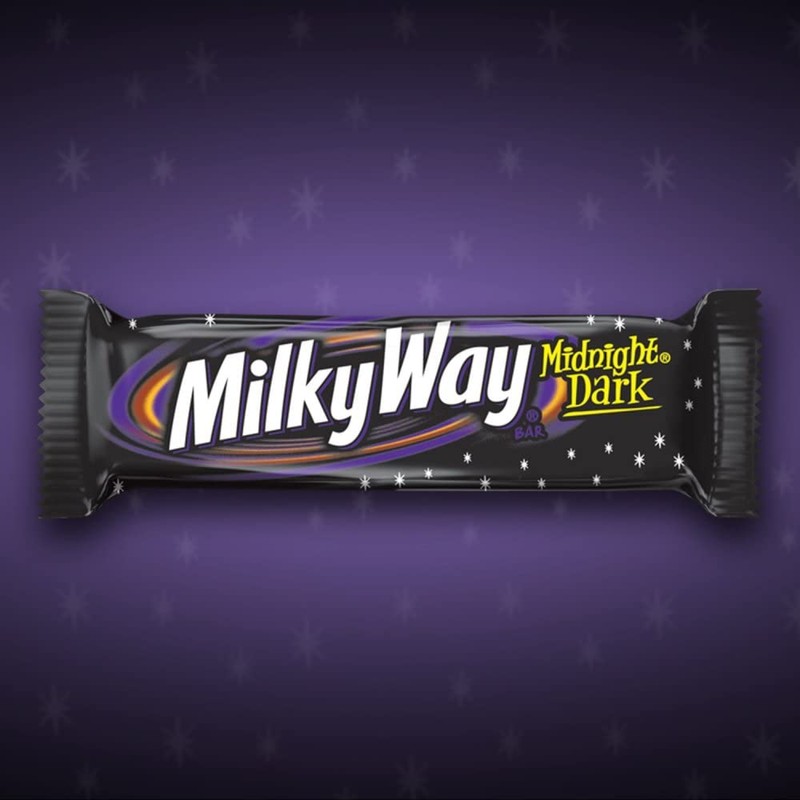 MILKY WAY Dark Chocolate Candy Bars, Midnight Dark, Full Size,