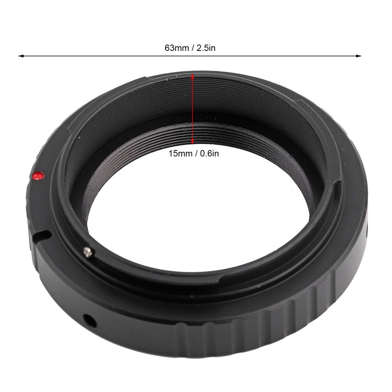 ASHATA T2 / T Mount Aluminium Lens Adapter Ring for
