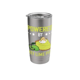 Powered By Key Lime Pie Lemon Pie Dessert Lime Pie Baker Stainless Steel Insulated Tumbler