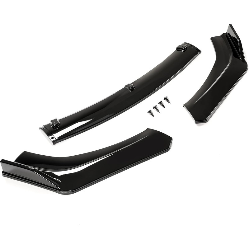KUAFU 3Pcs Front Bumper Lip Compatible with 2018-2021 Infiniti Q50