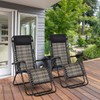 Tangkula Patio Rattan Zero Gravity Lounge Chair, Outdoor Folding Lounge