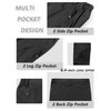 Gash Hao Men's Lightweight Hiking Pants Waterproof 6 Zipper Pockets