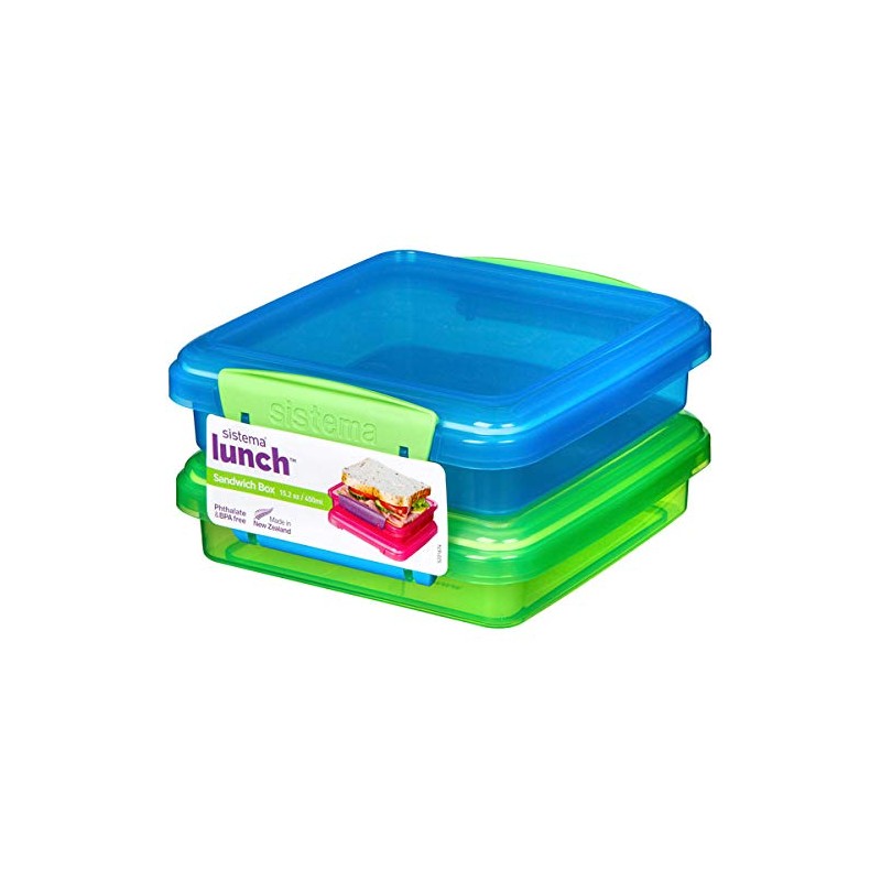 Sistema 450 ml Modern Lunch Box with Clips - 4