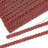 BENECREAT 16.4 Yard/15m Gimp Braid Trim, 10mm Red Trim Polyester,