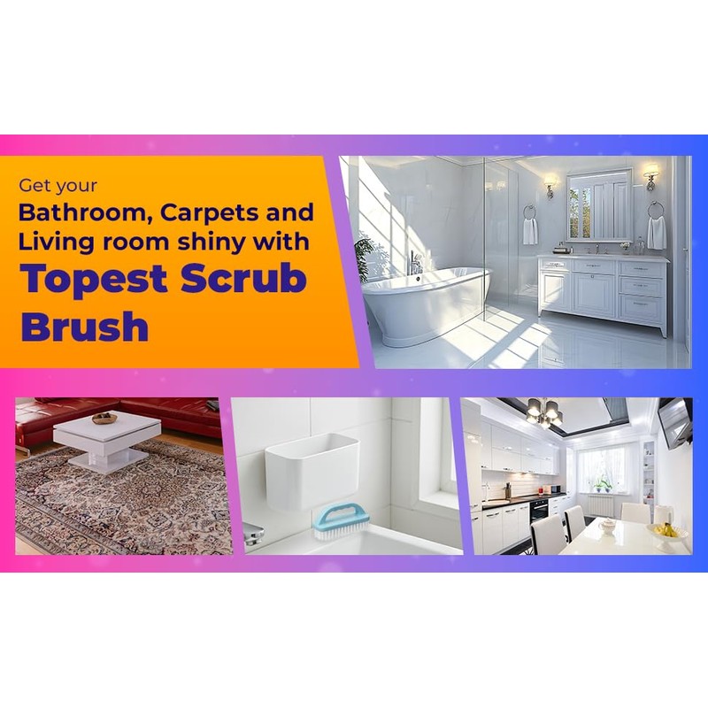 Multifunctional Heavy Duty Scrub Brush | Comfortable to Hold and