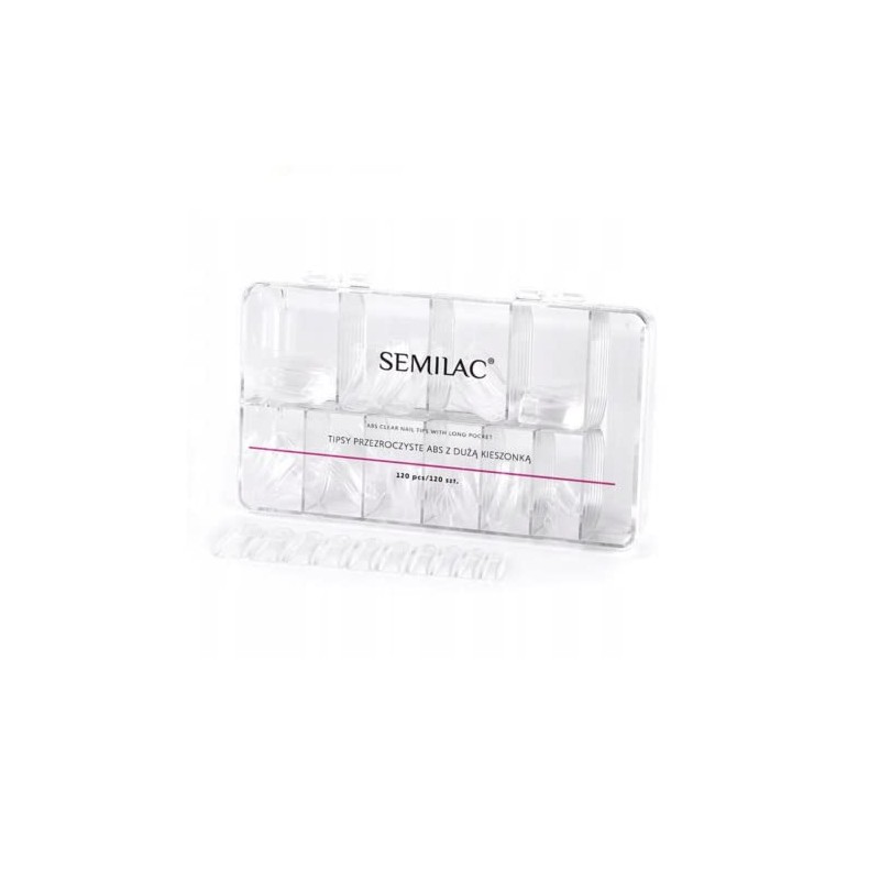 Semilac Tips Box Clear 120 Pieces