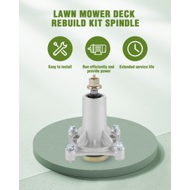 SCITOO Deck Rebuild Kit, 42 Lawn Mower Deck Parts Rebuild Kit Compatible with Poulan Pro PP19A42 PB185A42 PB195H42LT PB20H42YT, 1 Belt 2 Spindle Assembly 2 Mower Pulleys 2 Mower Blades