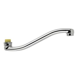 Canna per lavello oval modello s completa cm 25