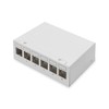 Digitus Desktop Modular Patch Panel, Shielded, 6-Port, Light Grey