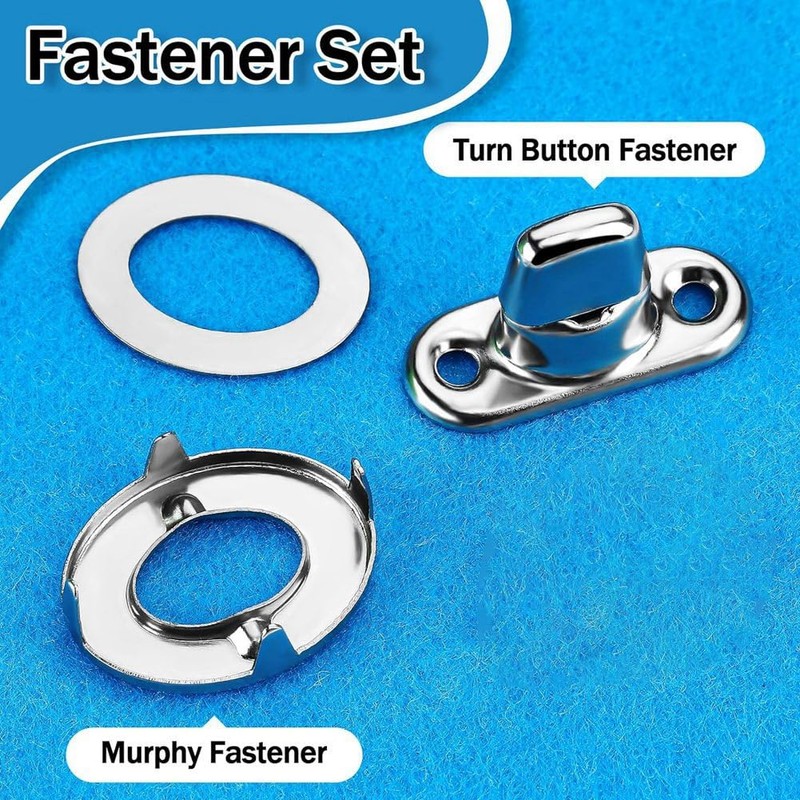 Gokoti 20 Sets Marine Grade Twist Lock Fasteners Turn Button