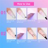 yehapp 2x15ml Clear 3D Painting Gel for Chrome Nail Powder,
