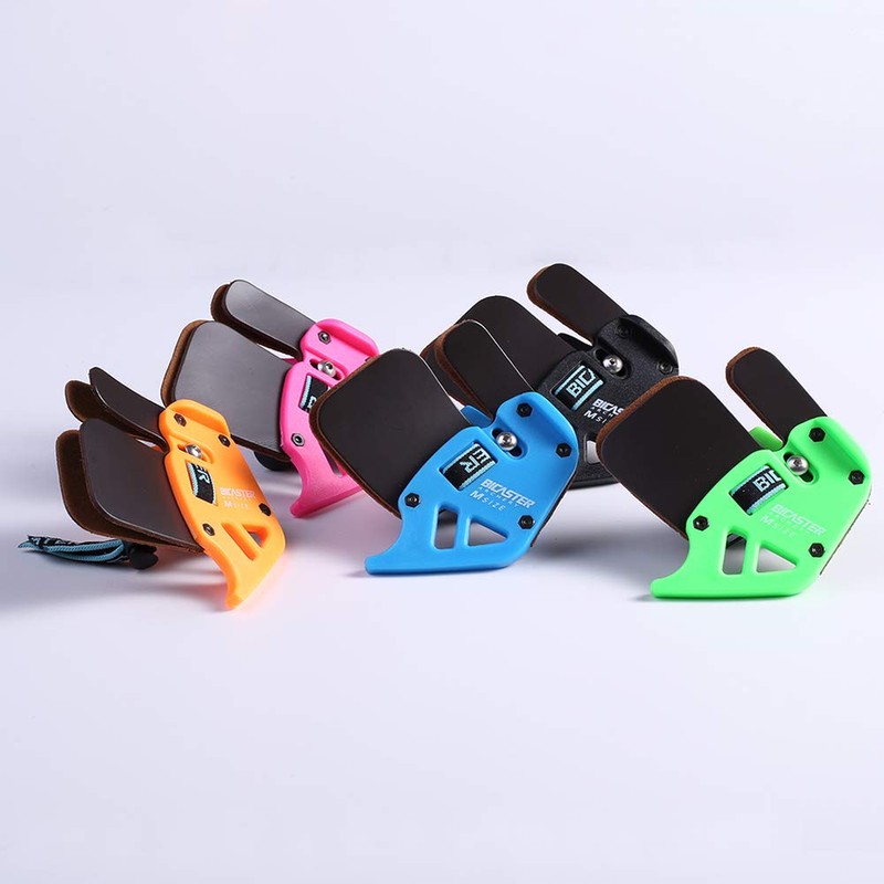 BICASTER - Protector de dedo para tiro con arco (piel