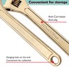 WEDO Non-Sparking Adjustable Wrench 8", Spark-free Safety Spanner, Safty Tool,Beryllium