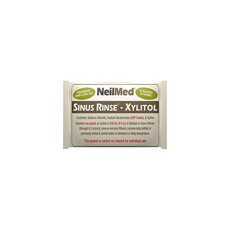 NeilMed Sinus Rinse Premixed Refill Packets with Xylitol, 60ct.