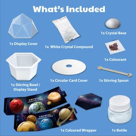 4M Crystal Imaginations Crystal Growing Kit Red, for Children ages 10+