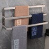 NearMoon Bathroom Towel Bar, Towel Rod Holder, Square Shelf Rack