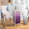 OFFICEJOY Storage Cart, Rolling Utility Cart with 10 Drawers, Portable