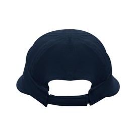 LJCZKA Wide Brim Sun Visor Hat for Women,2 in 1 Zip-Off Sun Protection Visor,Golf Beach Cap Packable Ponytail Visor for Daily Outdoor Sport (US, Alpha, One Size, NavyBlue)