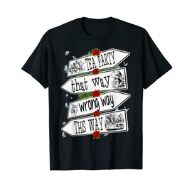 Alice in Wonderland Men's Women's Children's T-Shirt, black